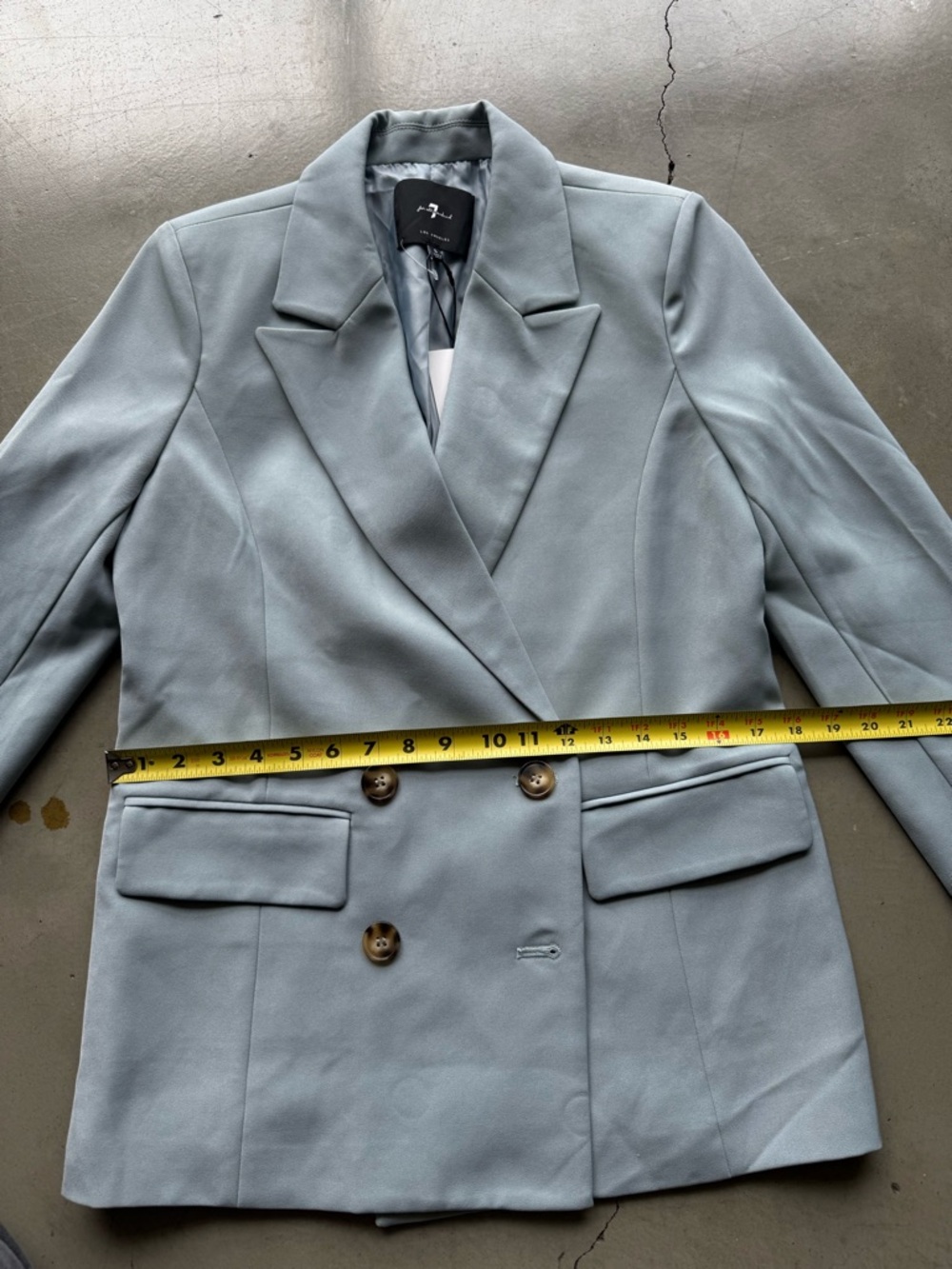 7 For All Mankind / Double Breasted Blazer / Blue - Picture 14 of 14